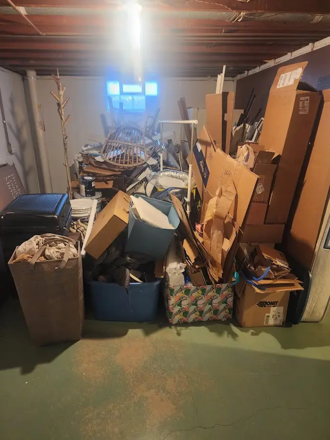 Roll-off dumpster container at job site for Concrete Dumpster Rental in Tarrant